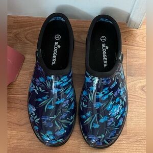 Sloggers Navy and Teal Garden Shoes